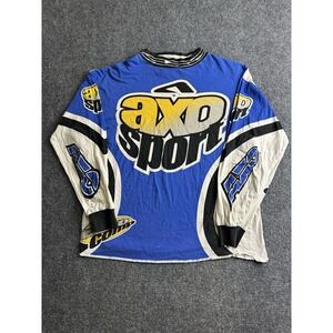 Mens 90s AXO Sport Motocross Racing Jersey Made in Thailand, Size XL